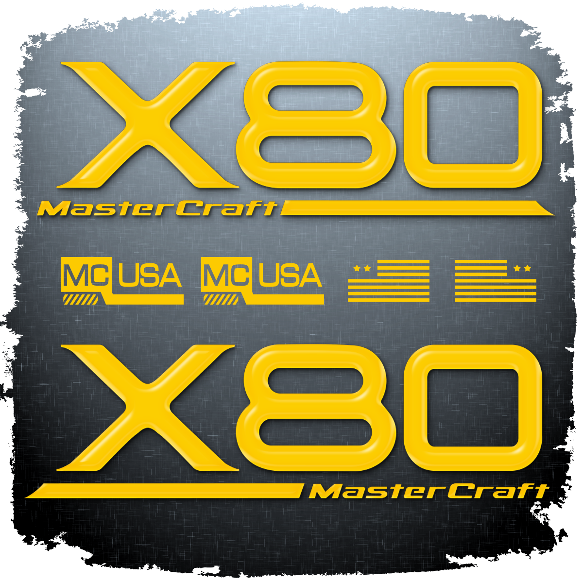 MasterCraft X80 Domed Decal Package