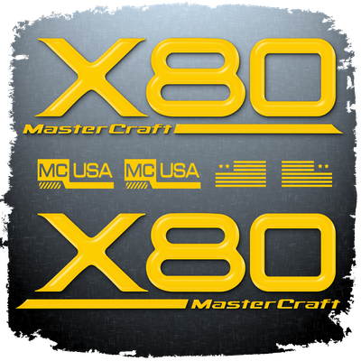 MasterCraft X80 Domed Decal Package