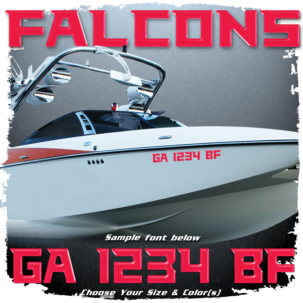 Domed Registration in the Falcons Font