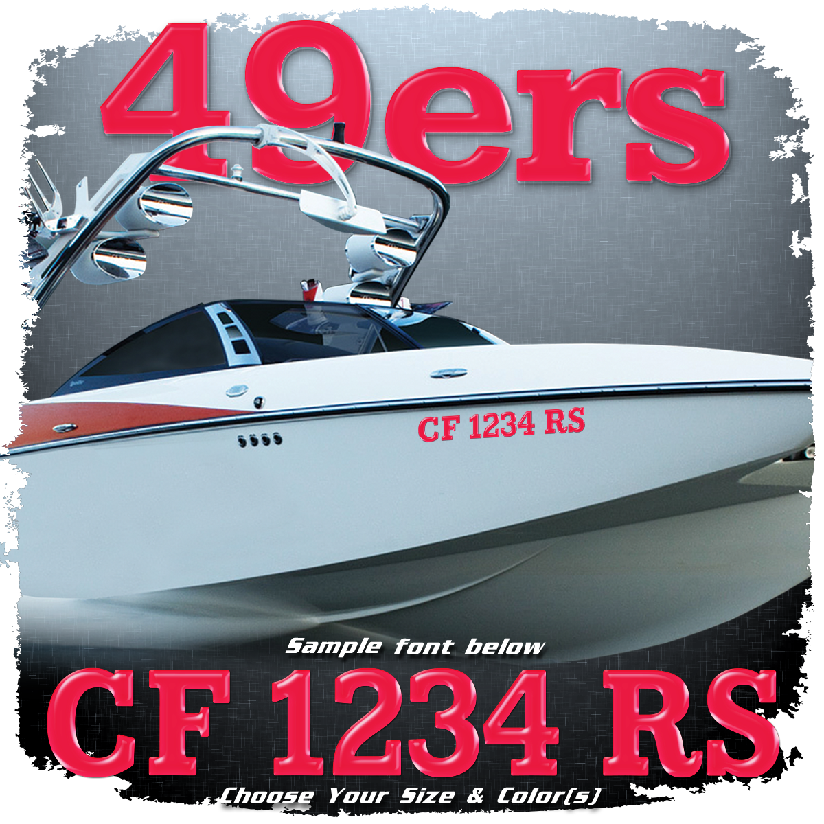 Domed Registration in the 49ers Font