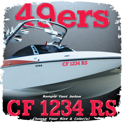 Domed Registration in the 49ers Font