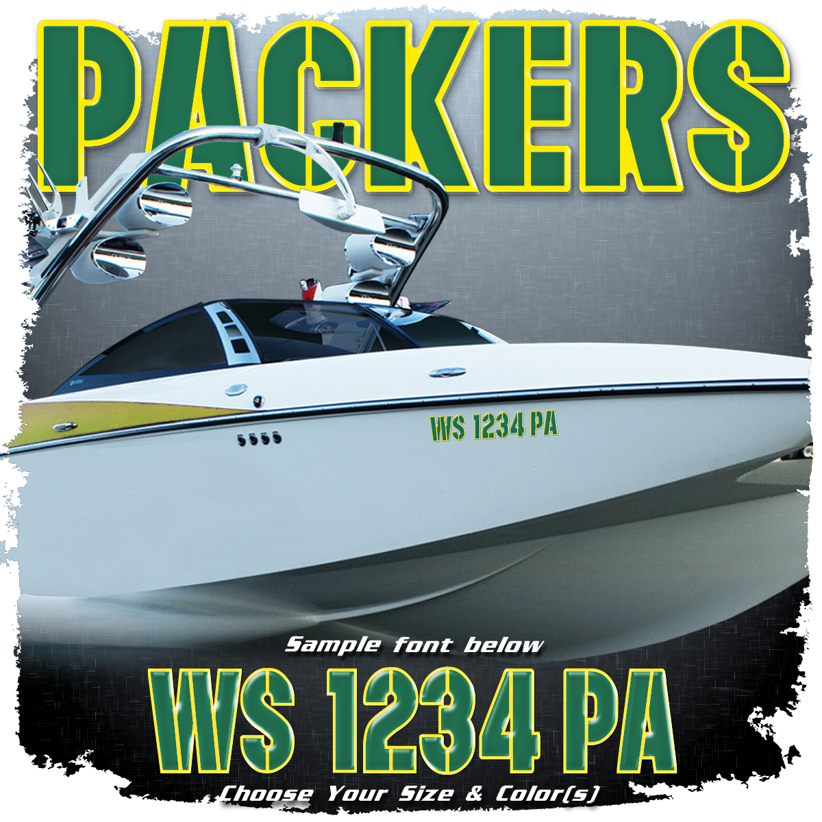 Domed Registration in the Packers Font