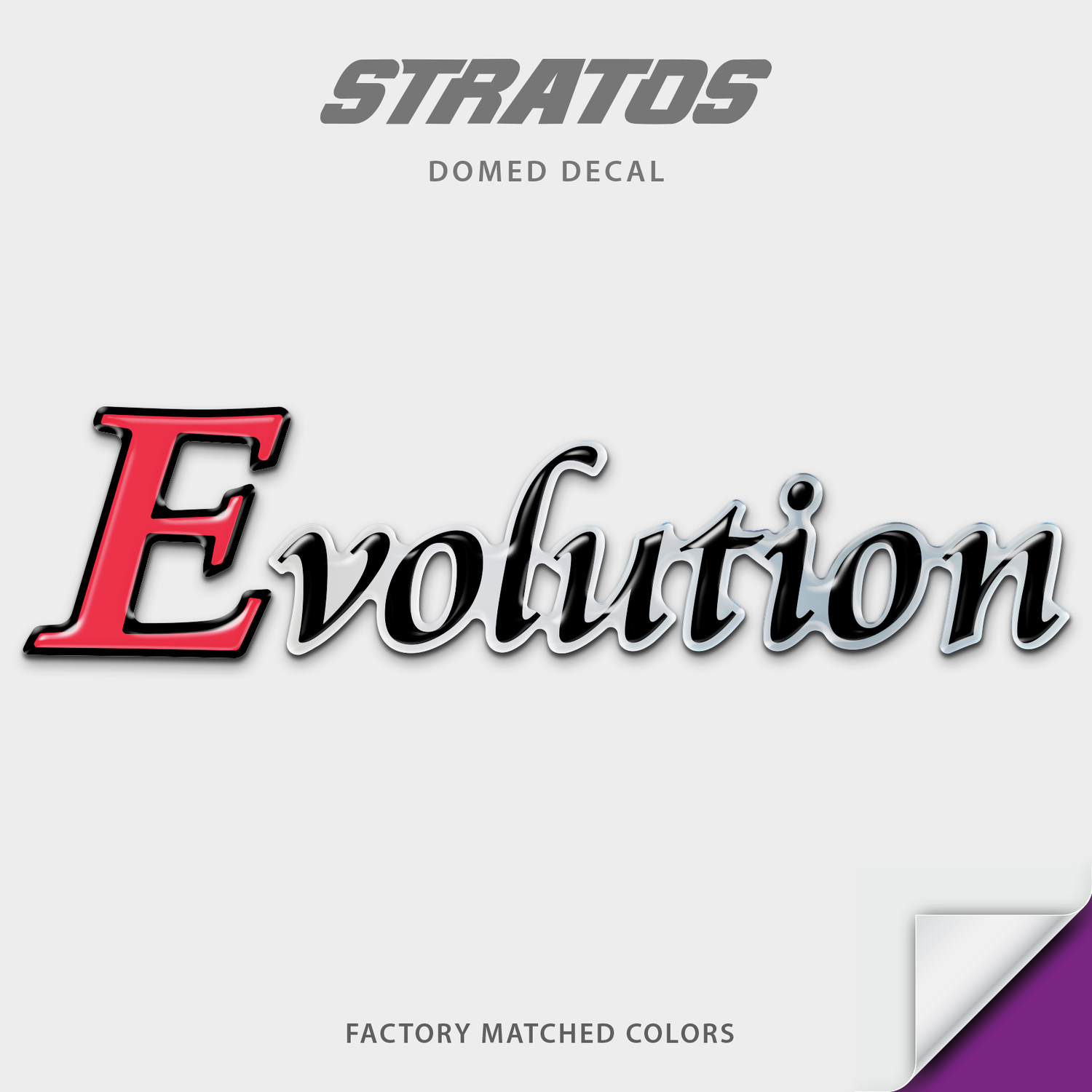 Stratos Evolution Domed Boat Decal