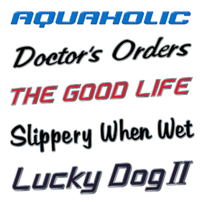 Sea Ray Personalized Boat Names