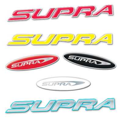 Domed Supra Brand Decals