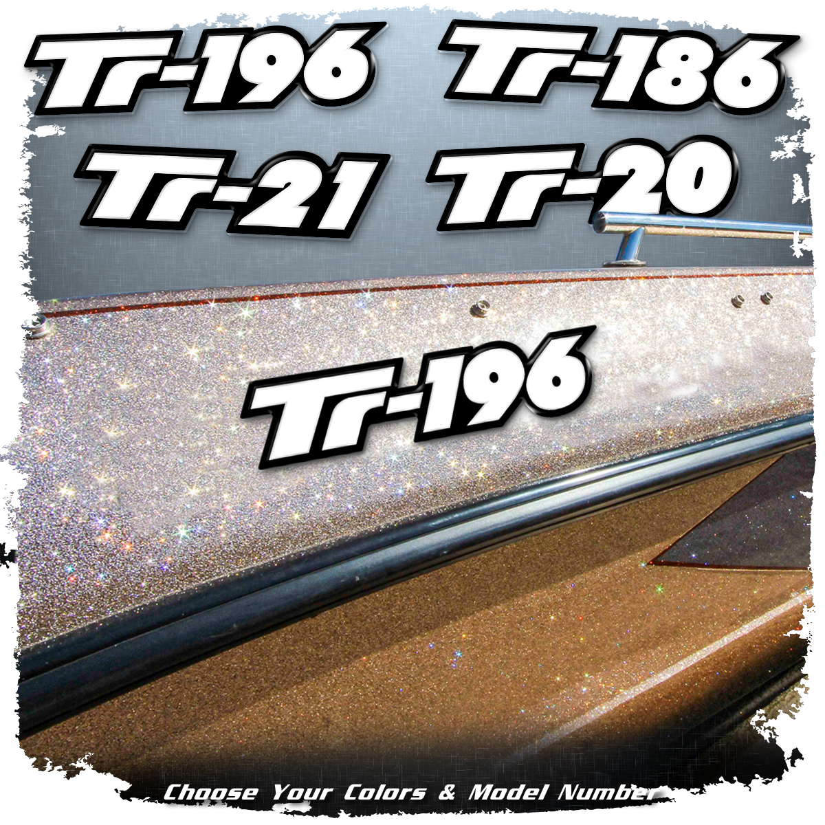 Domed Triton Boats Model Decal, Choose Your Model (1 Decal Included)