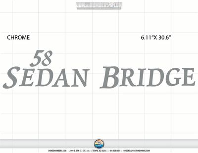 Sea Ray 58 Sedan Bridge Domed Boat Decals
