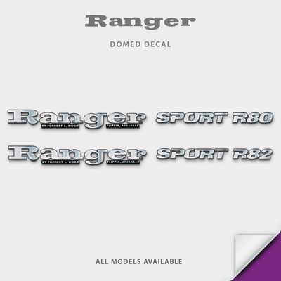 1996-1997 Ranger with Sport Model Number Domed Boat Decal