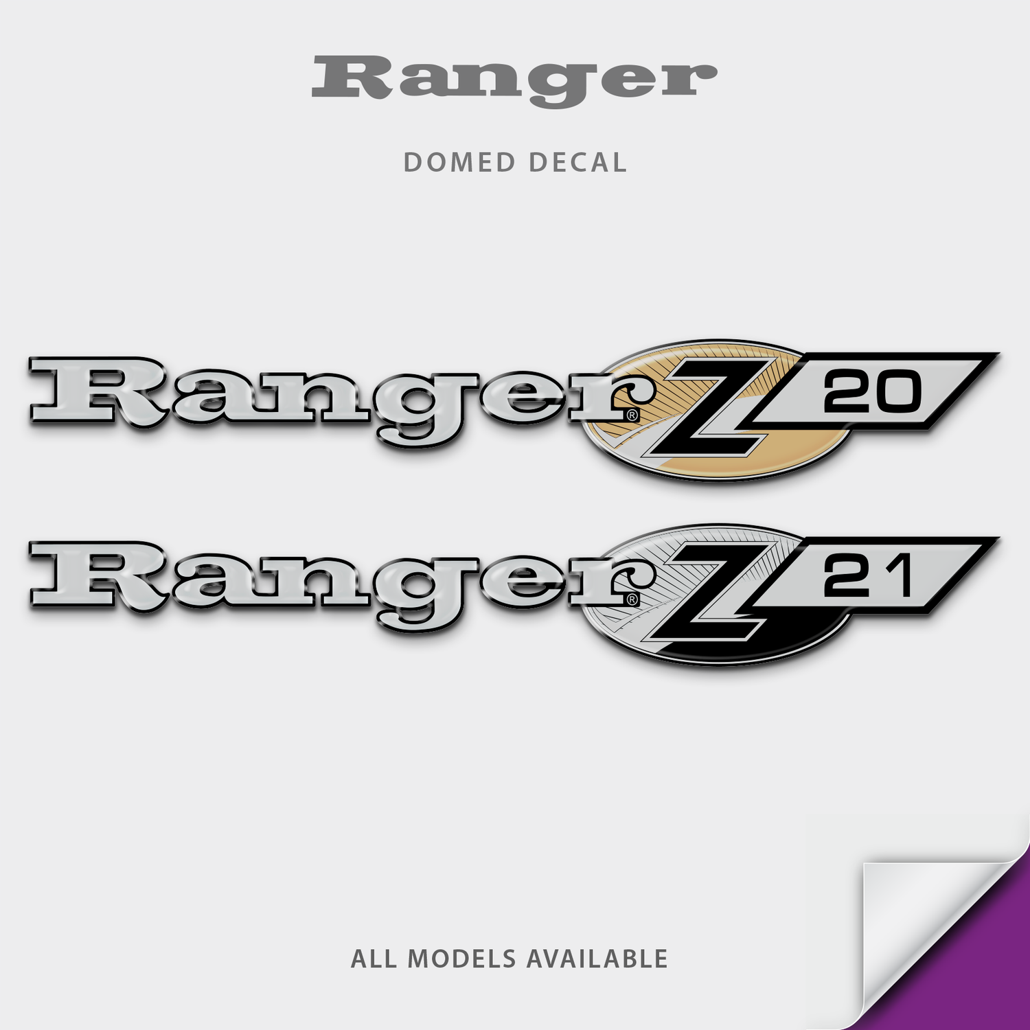 2005-2008 Ranger Z Series Domed Boat Decal
