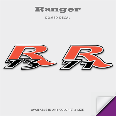 2000 Ranger Boat R71 R73 Domed Boat Decal