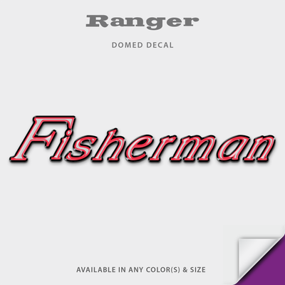 Ranger Boats Fisherman Domed Decal