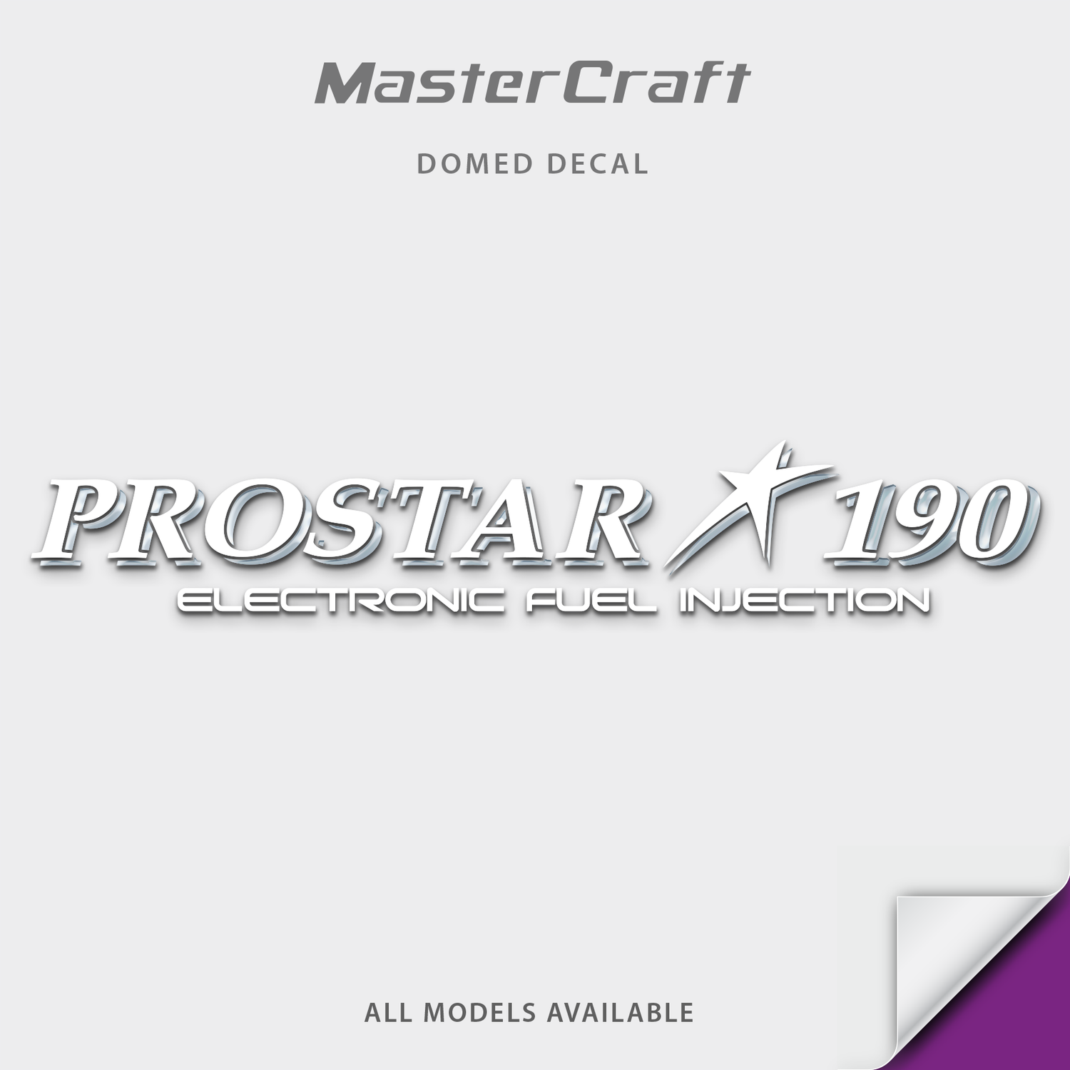 1997 MasterCraft Prostar 190, 205 Domed Boat Decal
