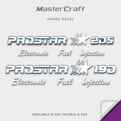 1993-1994 MasterCraft Prostar 190, 205 Domed Boat Decal