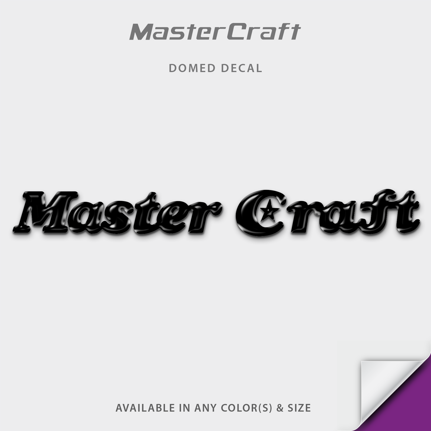 1985-1986, 1993 Mastercraft Stars &amp; Stripes Domed Trailer Decal