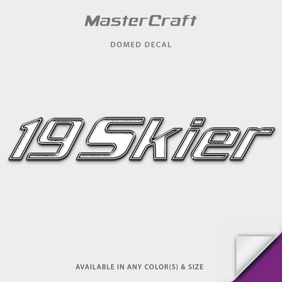 2001-2002 Mastercraft 19 Skier Domed Boat Decal