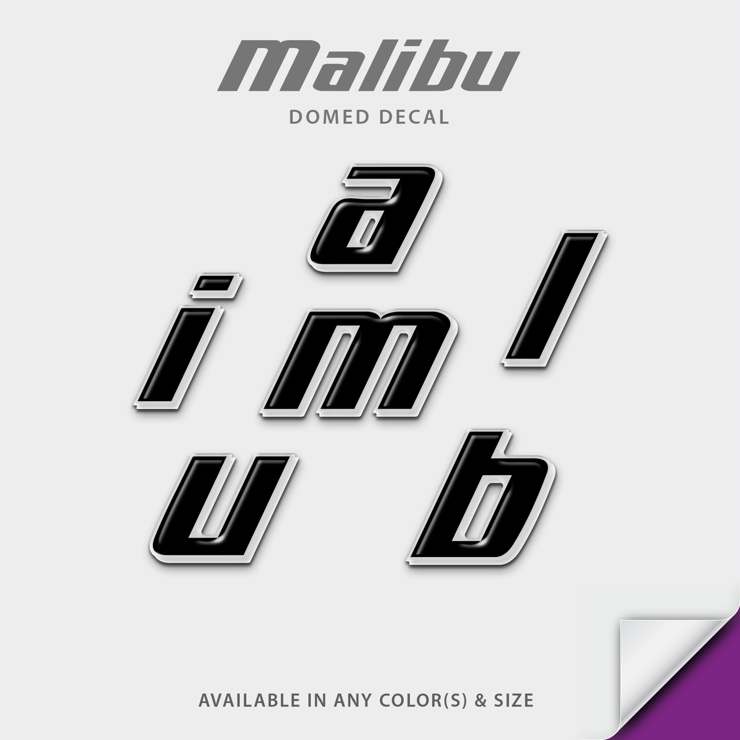 2001-2005 Malibu Domed Letter Replacement