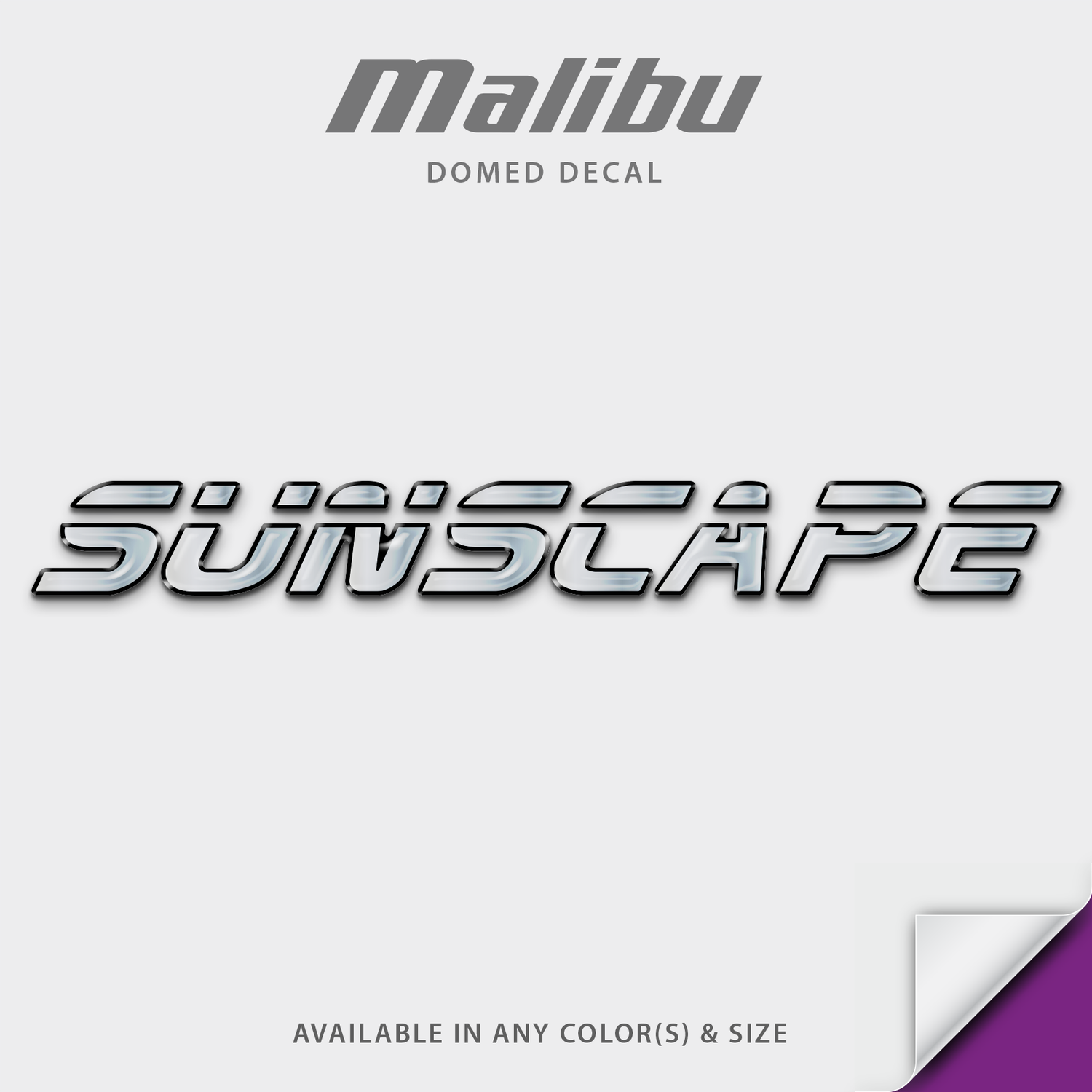 2001-2005 Malibu Sunscape Domed Boat Decal