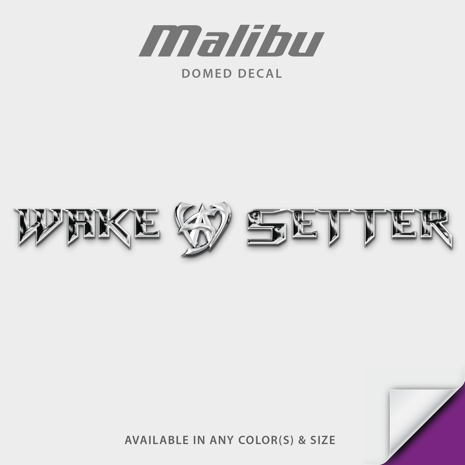 2010-2013 Malibu Wakesetter Domed Boat Decal