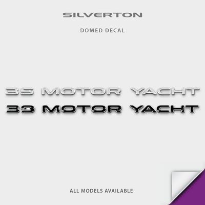 Silverton Yachts Domed Model Decal