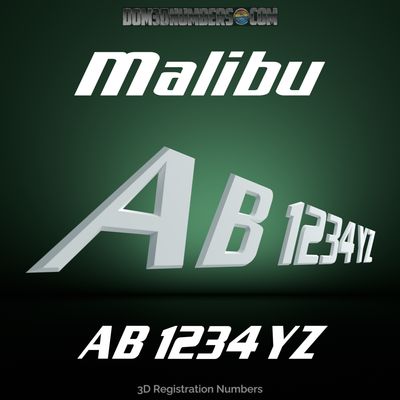 Malibu 3D Emblem Registration