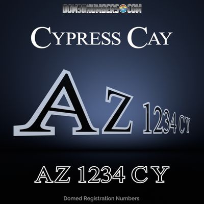 Cypress Cay Domed Registration, Choose Your Colors