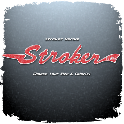 Stroker Domed Decal, Choose your own color