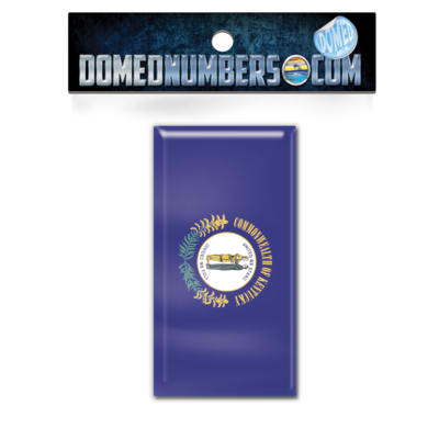 Kentucky Flag Domed Decal, Choose Your Size