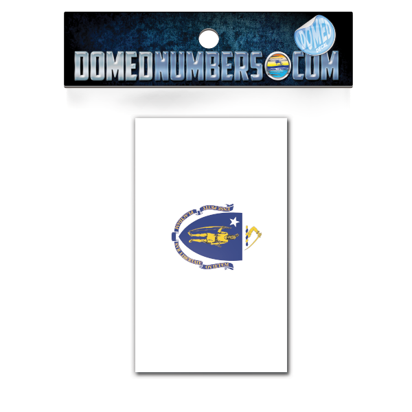 Massechusetts Flag Domed Decal, Choose Your Size