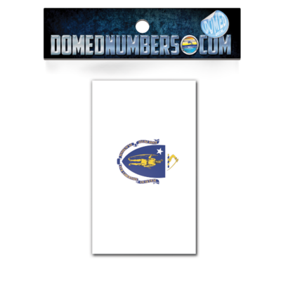 Massechusetts Flag Domed Decal, Choose Your Size