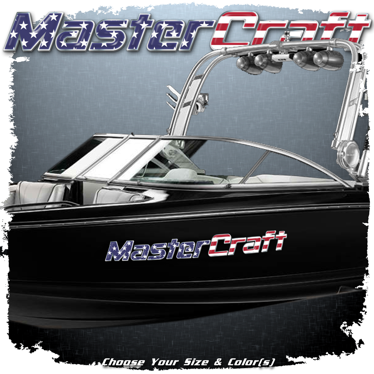 MasterCraft Country Flag Domed Decal, Choose your Size and Flag (1 Decal Included)