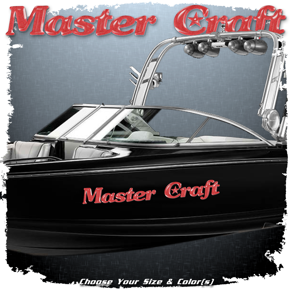 1980-&#39;85 MasterCraft Star Decal, Choose your color