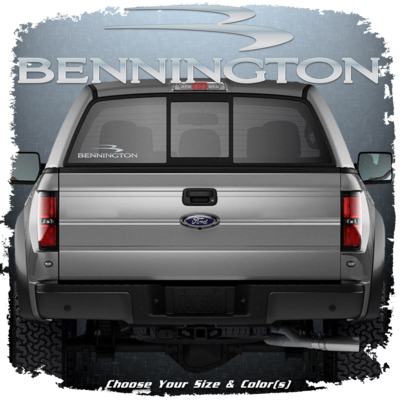 Domed Bennington decal, Choose Your Size & Color