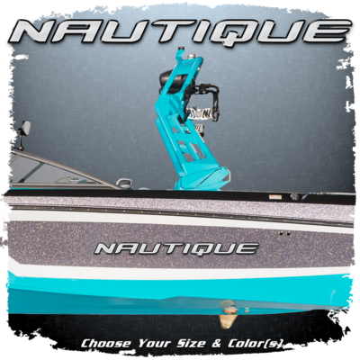 Nautique Domed Decal, Choose Your Size &amp; Colors