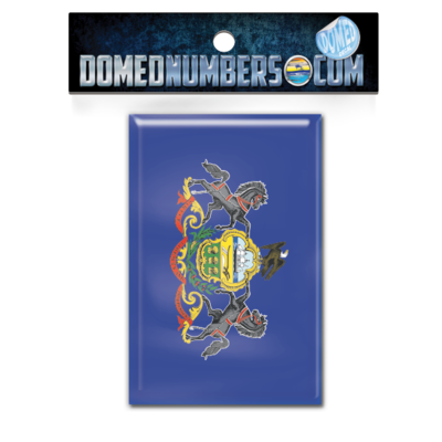 Pennsylvania Flag Domed Decal, Choose Your Size