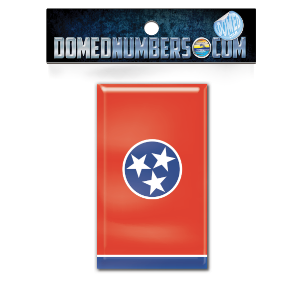 Tennessee Flag Domed Decal, Choose Your Size