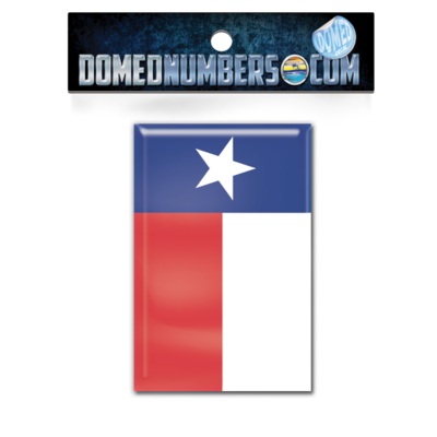 Texas Flag Domed Decal, Choose Your Size