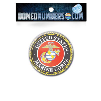 Marine Corps Domed Decal