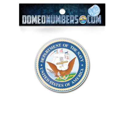 Navy Domed Decal