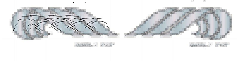 Supra Wave Domed Decal Set