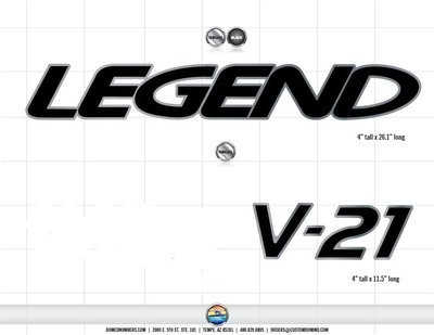 Legend V-21 Domed Decals