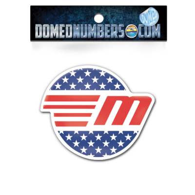 Domed Malibu USA Decal Icon, Choose your size