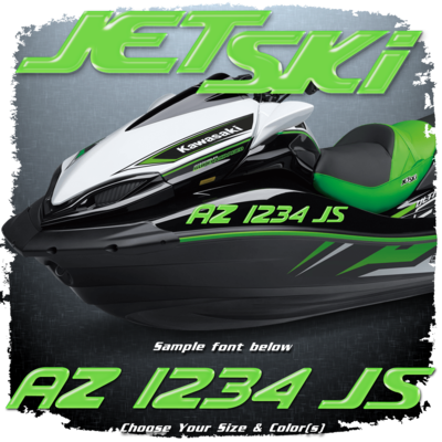 Kawasaki Jet Ski Domed Registration