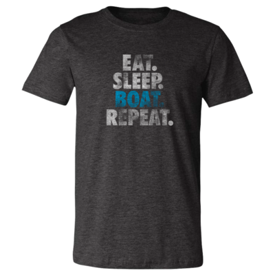 Eat, Sleep, Boat, Repeat - Vintage Soft Unisex T Shirt