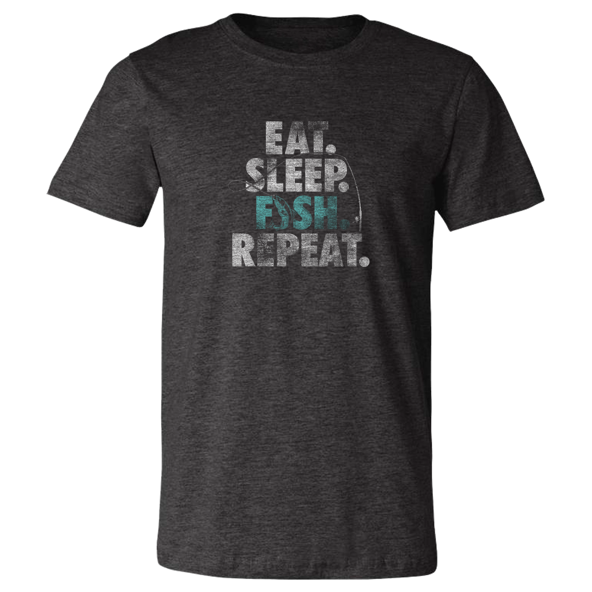 Eat, Sleep, Fish, Repeat - Vintage Soft Unisex T Shirt