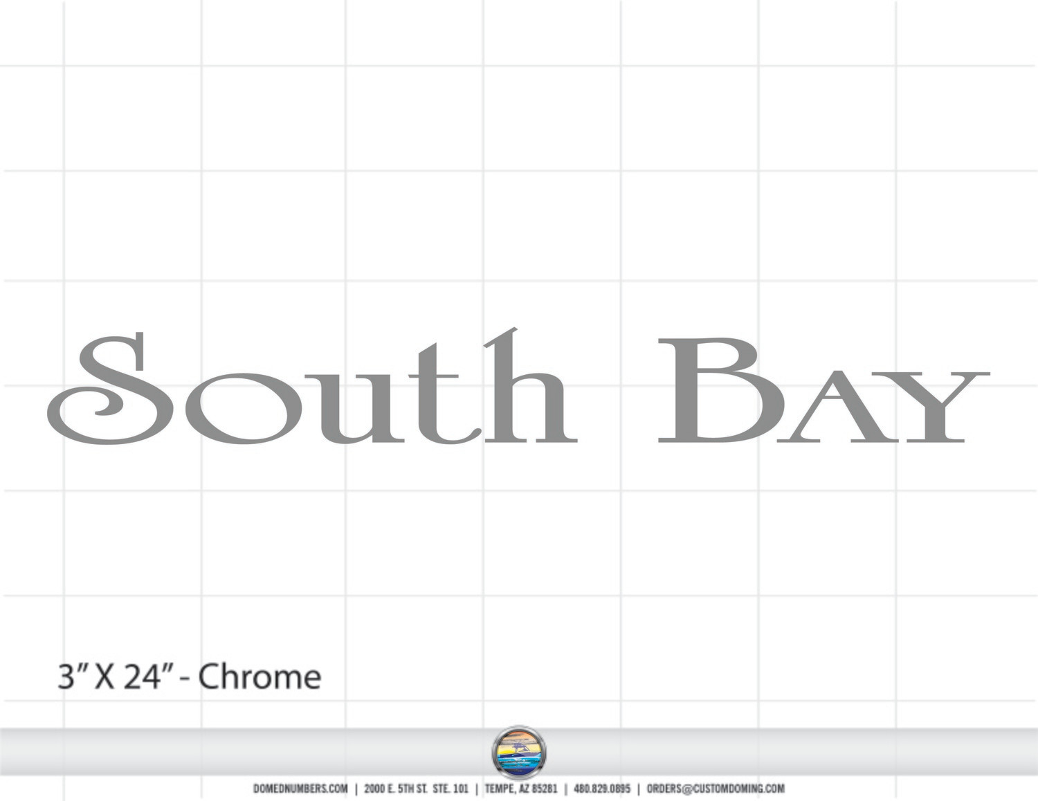 South Bay Domed Decal