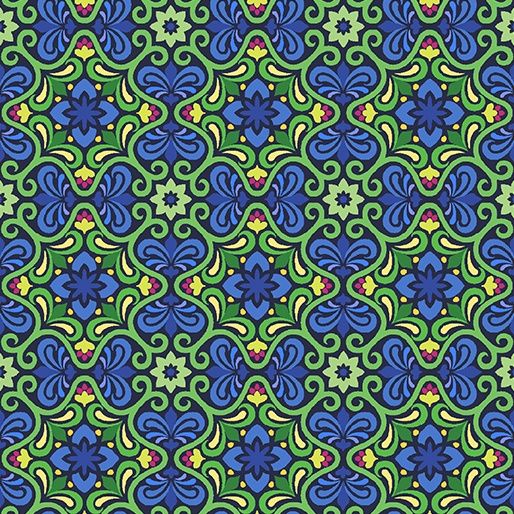 10240-50 Filigree in Indigo Vintage by Modern Quilt Studio for Benartex