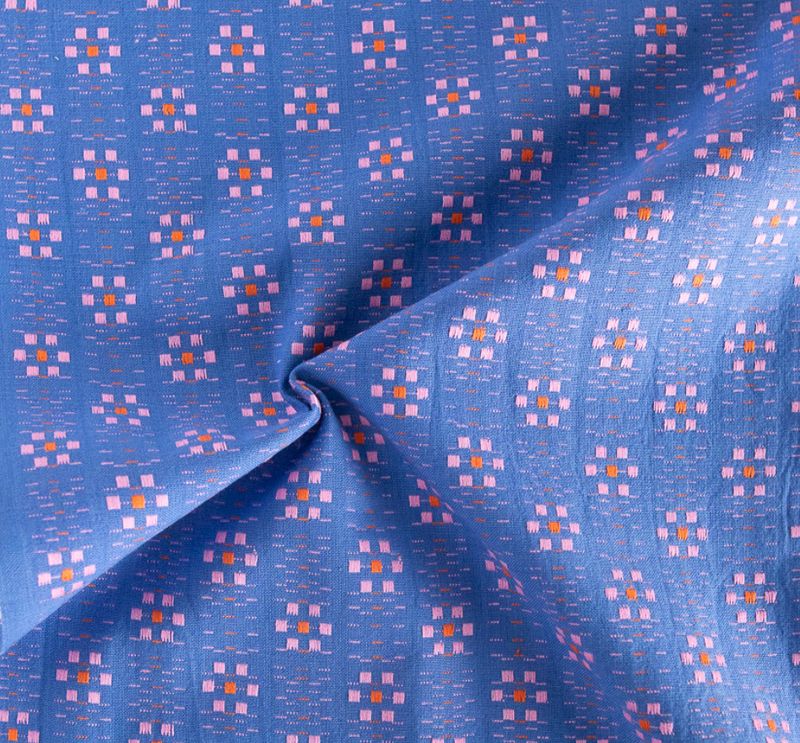 SHW103 Cobalt Karin Floral Swedish Holiday by Brittany Jepsen The House that Lars Built for Fableism Supply Co