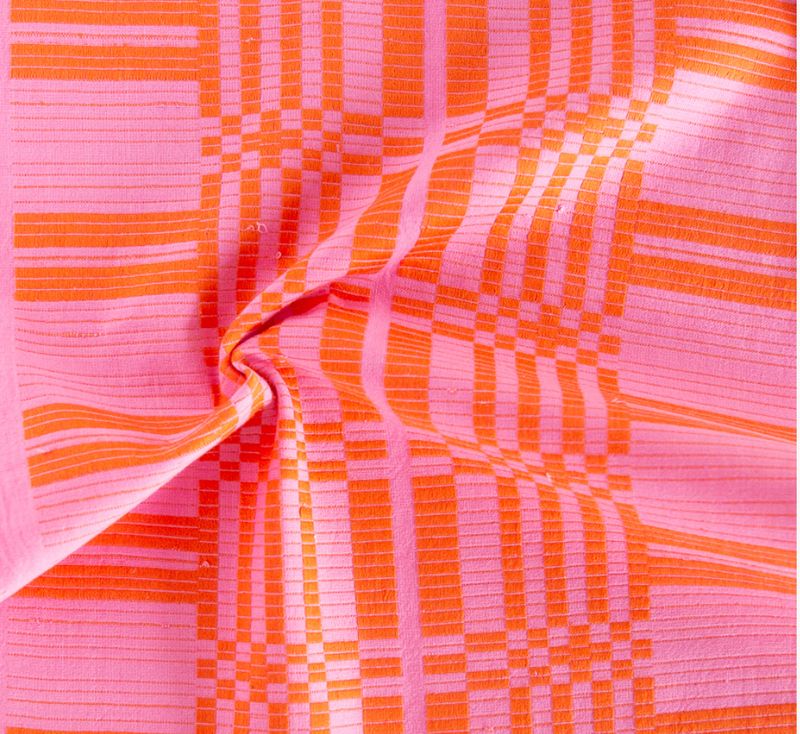 Astrid Weave in Pink Red Swedish Holiday by Brittany Jepsen The House that Lars Built for Fableism