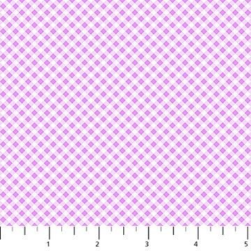 North10217-81 Bunnies for Babies by Patrick Lose Fabrics - Gingham - Hyacinth