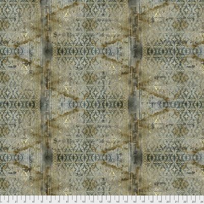 Stained Damask in Neutral by Tim Holtz Eclectic Elements for FreeSpirit Fabrics